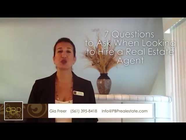 Boca Raton Real Estate Agent: 7 questions you need to ask