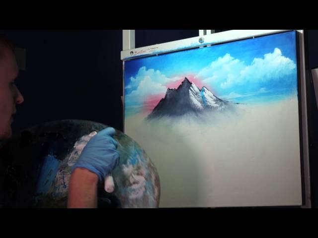 ASMR  Painting Mountains - Dat Crisp Audio Tho' Part 2 | ASMR Palette Knife Paint Scraping