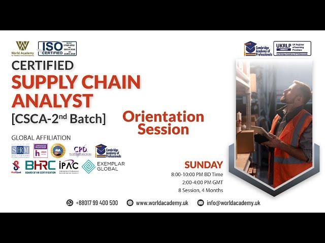 Certified Supply Chain Analyst [CSCA]