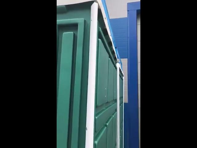 Дачный теплый летний душ с баком 200 л и подогревом - под ключ без фундамента.