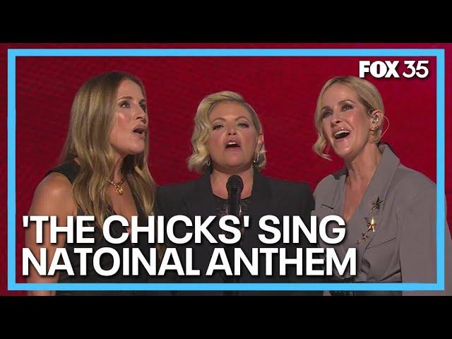 The Chicks perform National Anthem at 2024 DNC