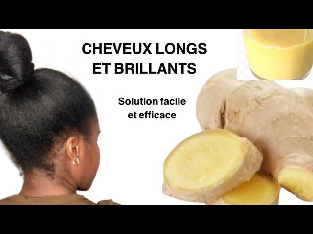 Jus de GINGEMBRE pour la POUSSE | CHEVEUX NATURELS | ANTI PELLICULAIRE