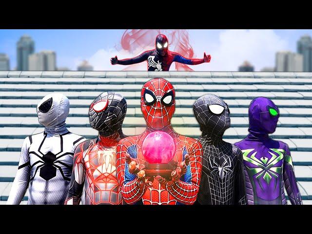 PRO 5 SUPERHERO TEAM vs BAD ALIEN || Spider-Man's Blood Pearl Battle ( Action Movie )