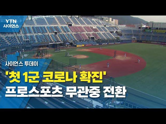 '첫 1군 코로나 확진' 프로스포츠 무관중 전환 / YTN 사이언스