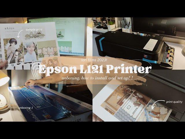  EPSON L121 Continuous Ink printer unboxing, set up & installation! ️