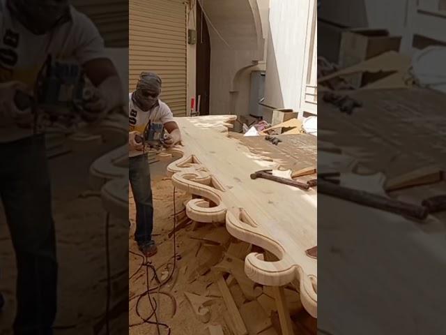 Making pergola front beam with design #woodworking #project #viralvideo #viral #shorts #asmr