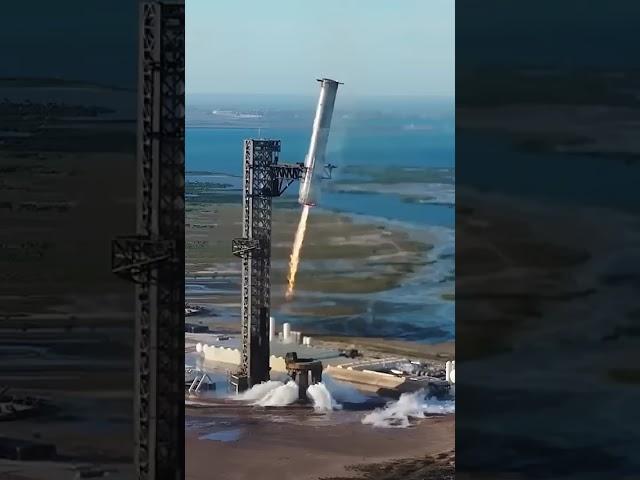 WOW! SpaceX Catches Starship Booster Mid-Air  Epic Catch #SpaceX #Starship #Spaceflight