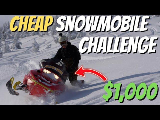 Cheap Snowmobile Challenge