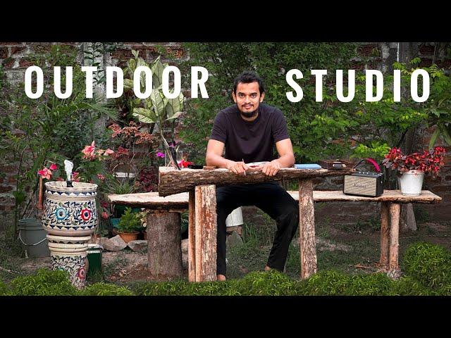 I Build Myself An Outdoor Painting Studio | DIY Art Studio Tour | ASMR Relaxing Video