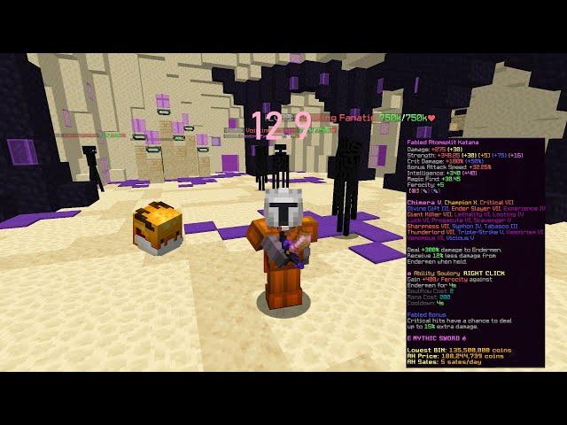 Melee T4 enderman slayer world record - Hypixel Skyblock (glitchless)