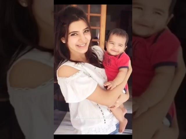 Samantha with his daughter photo editing@JV edit by smiley guys ️
