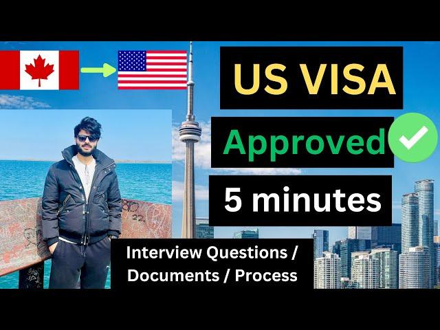 US B1/B2 TOURIST VISA INTERVIEW QUESTIONS & WHOLE PROCESS 2024 | GOT VISA IN 5 MINUTES!!! |