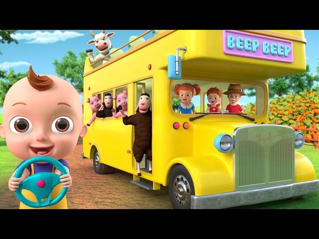 Wheels on the Bus + More Nursery Rhymes & Kids Songs - Beep Beep