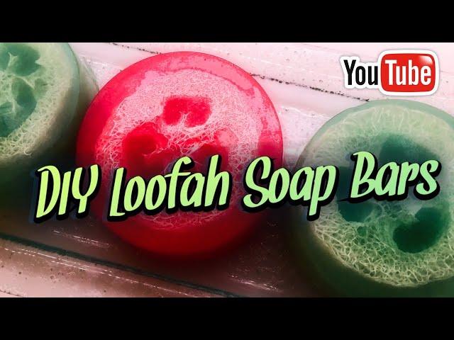 DIY LOOFAH SOAP BARS | Melt and pour ideas for beginners 