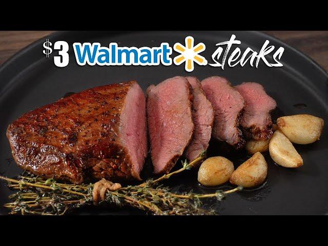 I cooked $3 WALMART steaks and they came out MONEY!