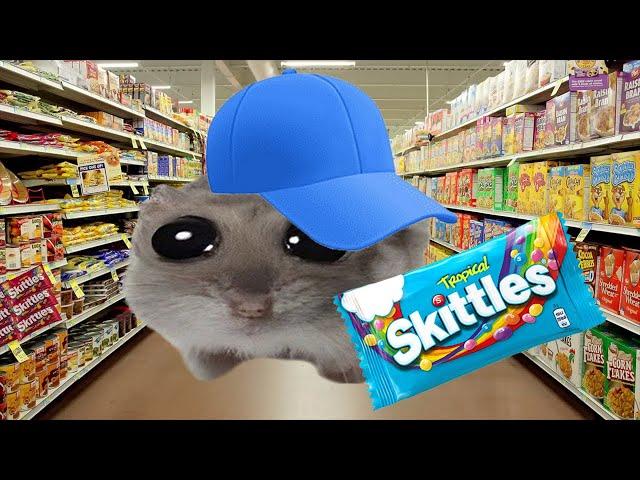 Skittles meme Sad Hamster 2