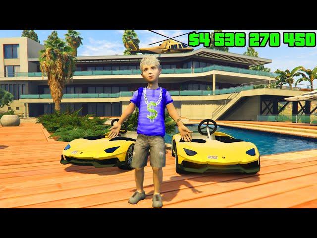 ETRE UN ENFANT RICHE SUR GTA 5 : MINI LAMBORGHINI ! (ep2)