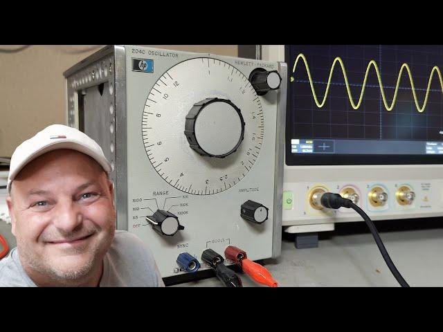 HP 204C Oscillator 5Hz - 1.2MHz 1974 test teardown