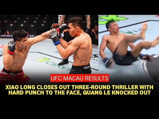 UFC Macau Highlight: Xiao Long scores vicious knockout of Quang Le