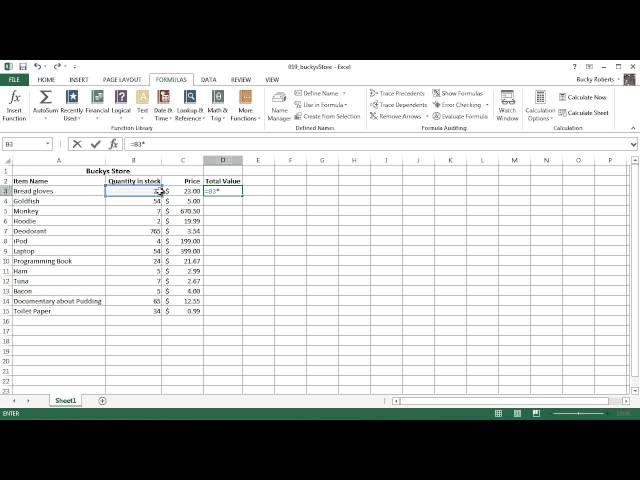 Microsoft Excel 2013 Tutorial - 18 - Awesome Formula Tips