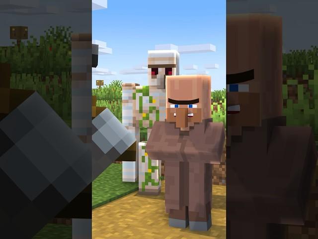 Villagers VS Pillagers|#minecraft #shorts