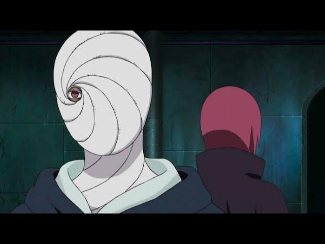 Tobi Approaches Yahiko, Nagato and Konan As Madara Uchiha and Forms The Akatsuki Dub