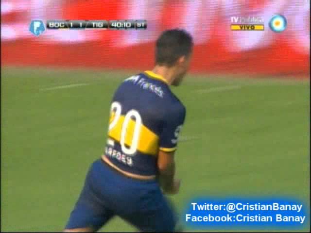 Boca 2 Tigre 1 (Relato Mariano Closs) Torneo Inicial 2013 Los goles (10/11/2013)