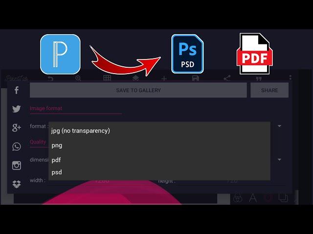 How to Convert Pixellab PLP files to Photoshop PSD and PDF Format Using your Smartphone