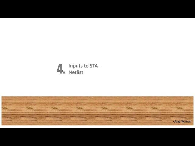 Gate Level Netlist | Inputs for STA Analysis |
