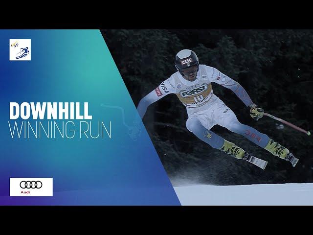 Bryce Bennett (USA) | Winner | Men's Downhill | Val Gardena | FIS Alpine