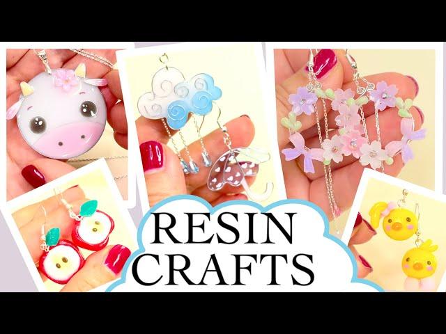 Kawaii Charms and pendants- wire and UV Clay- Resin Crafts