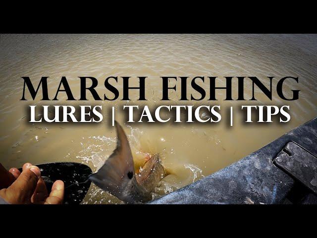 My TOP Marsh Fishing LURES, TACTICS, & TIPS for REDFISH