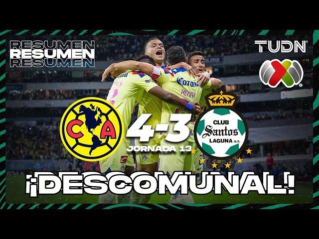 América 4-3 Santos - HIGHLIGHTS | AP2023-J13 | Liga Mx | TUDN