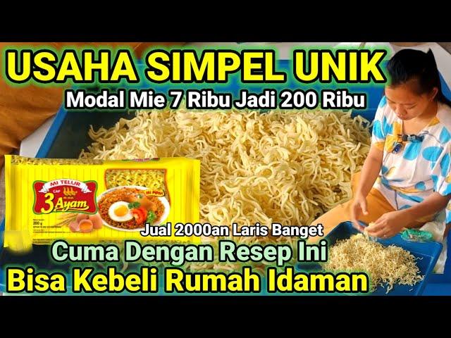 GAK USAH YANG RIBET - RIBET √ CUMA MODAL MIE TELOR 7 RIBU JADI 6 JT / BLN.IDE USAHA || PELUANG USAHA