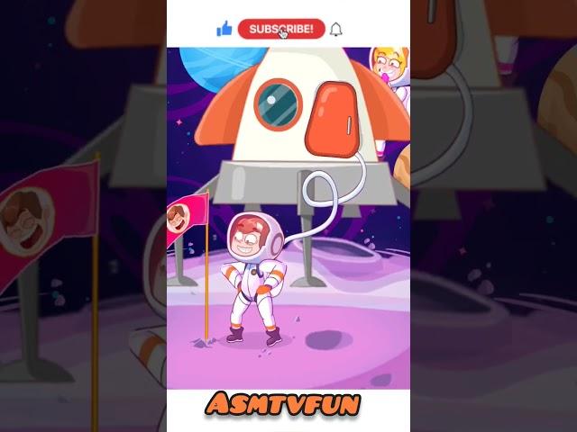 #astronaut#sticks#a#flag#on#the#moon#boy #girl #sonic #sakura #comedia #animation #moonlight #space