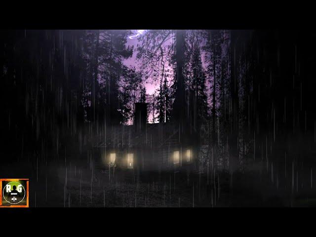 Thunderstorm Sounds with Rain, Thunder and Sounds of Owls and Wolves for Sleep, Study, Relax