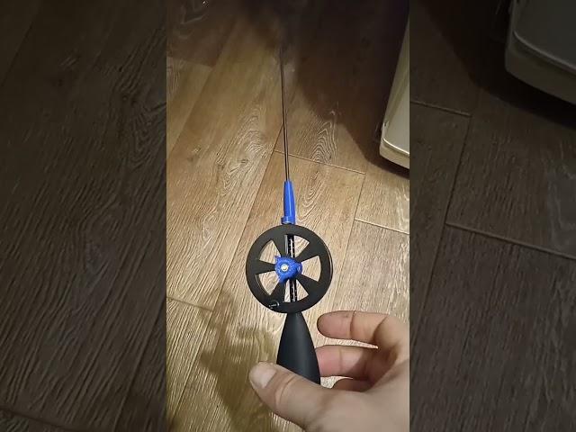 телескоп. зимняя удочка  ручного производства материал Toray 30T, 25-35cm,19g  #безмотылка #fishing