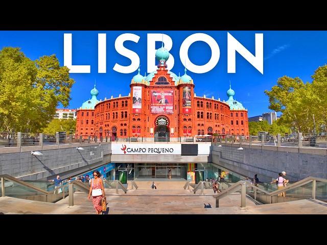 Lisbon Walking Tour: Marquês de Pombal to Campo Pequeno 4K HDR