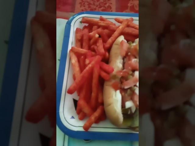 mi comida de hoy hot dogs mexicanos