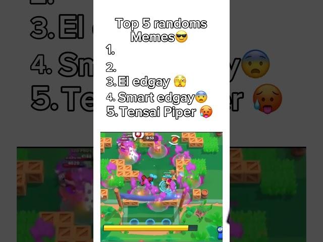 Top 5 Random Memes  #brawlstars #brawl #meme #memes