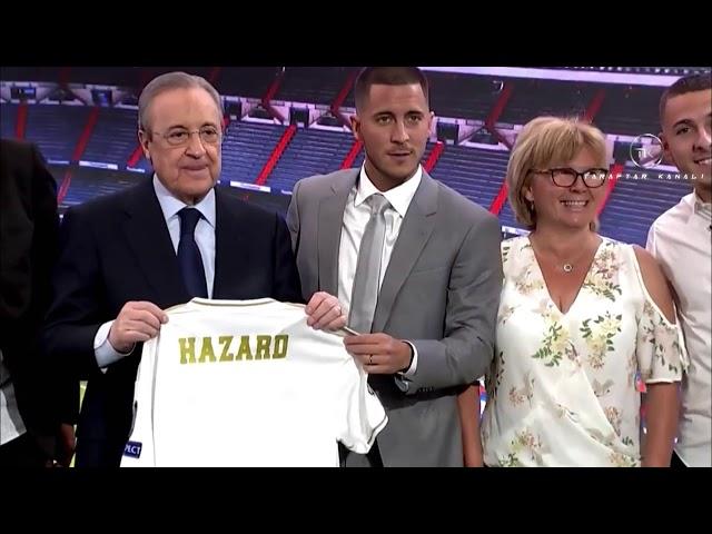 HAZARD His first day with Real Madrid