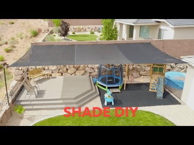 Shade Sail and Mesh Tarp DIY - Cheap and Redneck Approved!