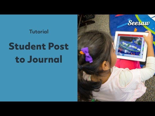 Students post to their Journal in Seesaw