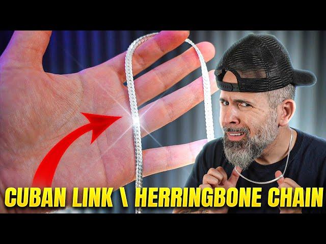 Flat Curb Cuban Mixed With A Herringbone Chain? | Luke Zion Jewelry