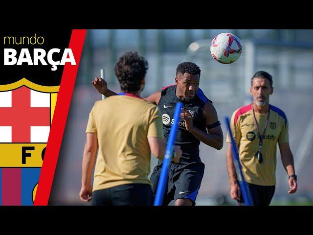 BARÇA | ANSU FATI vuelve a entrenarse con el equipo y podría jugar ante el GIRONA