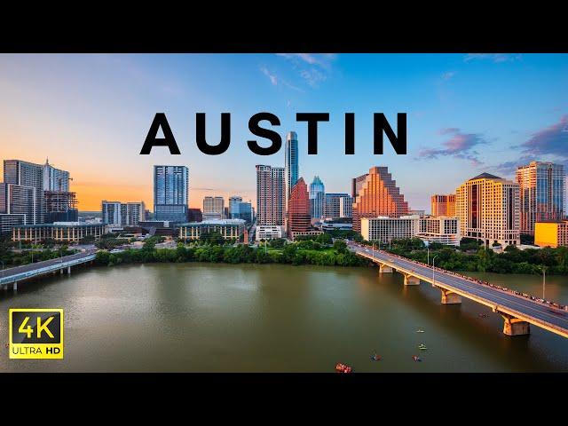 Austin, Texas in 4K ULTRA HD HDR by Drone | Austin Aerial Travel Diary