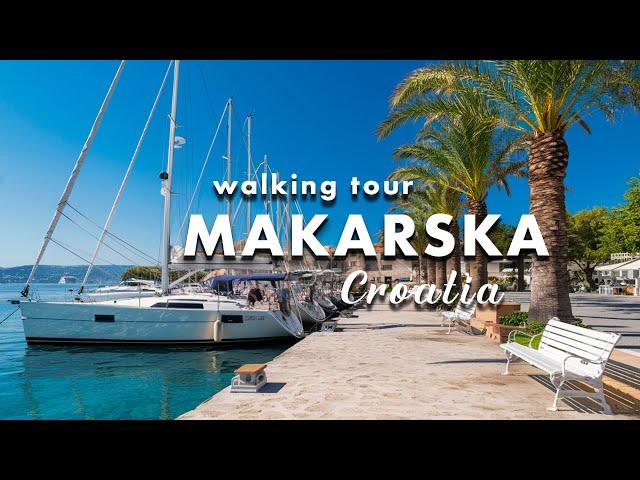 ️ MAKARSKA [4K]  DALMATIA  BEAUTIFUL CROATIA  WALKING TOUR 4K