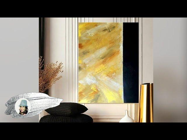 Embrace the BRUSH! EASY Abstract Painting for Beginners / Textured Painting with Acrylics (472)