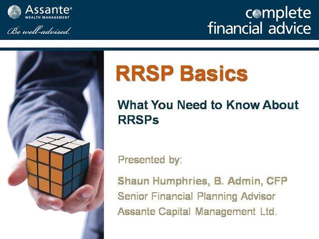 RRSP Planning Basics