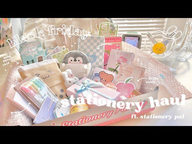  black friday stationery haul + giveaway // stationery pal unboxing